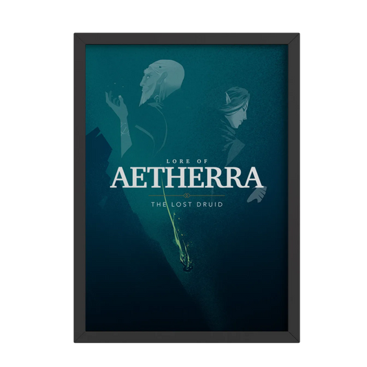 Lore of Aetherra: The Lost Druid Title Art Poster