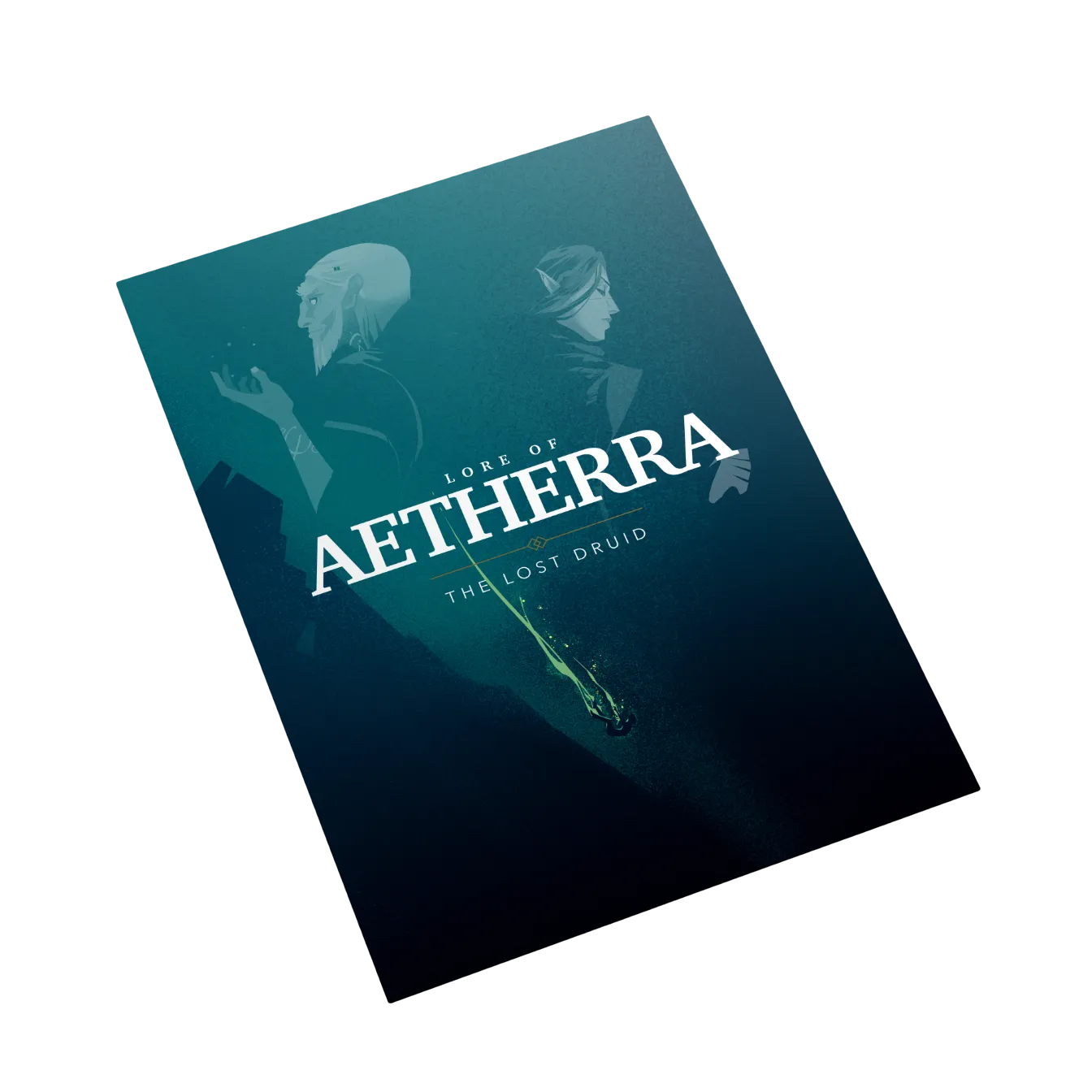 Lore of Aetherra: The Lost Druid Title Art Poster